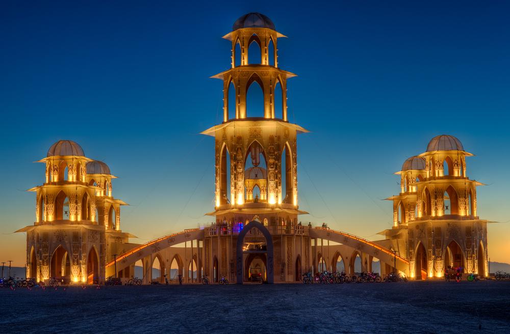 Temple of Transition at night